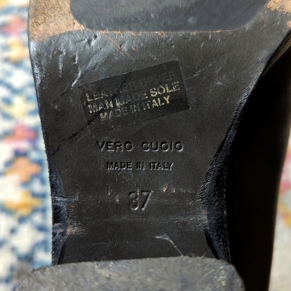 Latitude Femme Classic Genuine Leather Lace Up Block Heeled Ankle Boots Black 37 - Picture 14 of 16